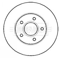 BORG & BECK Тормозной диск BBD5067